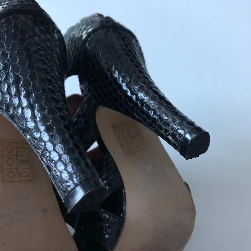 Aldo Patent Snake-Effect Heels - Picture 6 of 6
